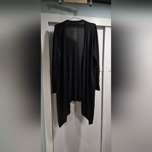 St. John Wool Cashmere Blend Duster Sweater Womens Sz Large Open Front Cardigan